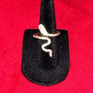 Gold tone Snake Ring